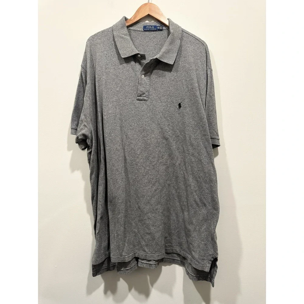 Polo Ralph Lauren Men's Gray Polo 3XB